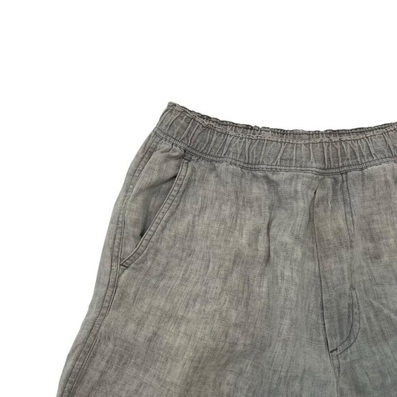 Our Legacy 100% Linen Pull-On Lightweight Breathable Shorts Gray Men size 46 - Picture 2 of 9